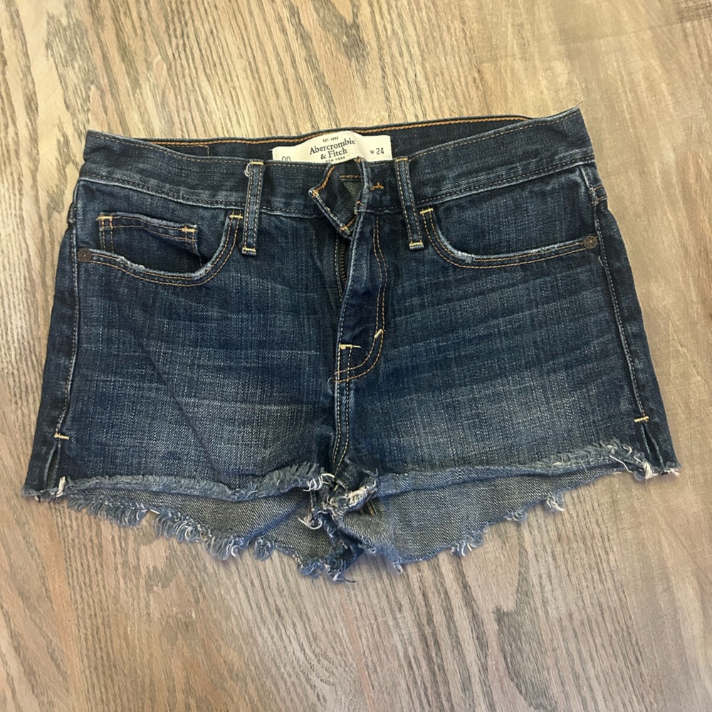 Abercrombie and fitch dark Jean shorts